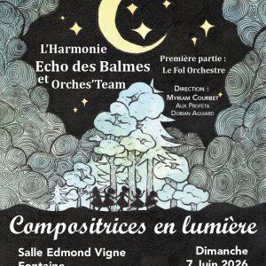 Affiche concert 7 juin 2026 Echo des Balmes